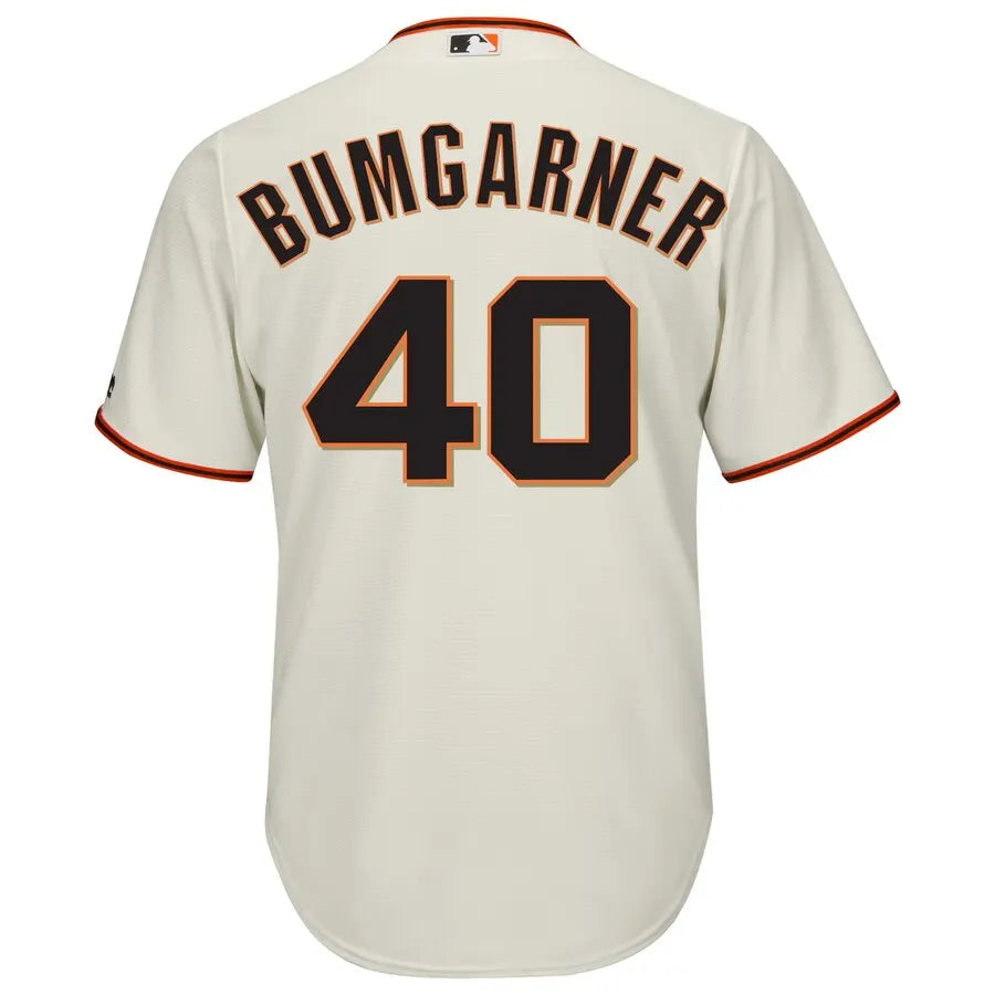 Bumgarner Giants Cream Jersey - Hình 3