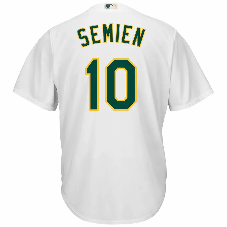 majestic Semien Athletics White Jersey - Hình 3