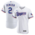 white Semien Rangers Nike Jersey