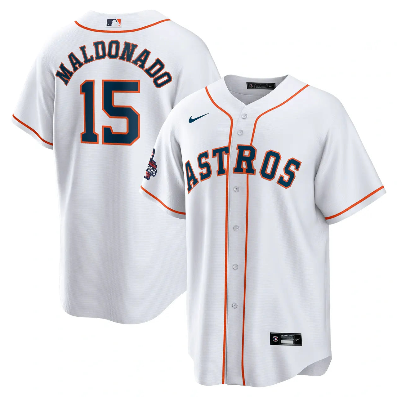 Nike Maldonado Astros White Jersey - Hình 2