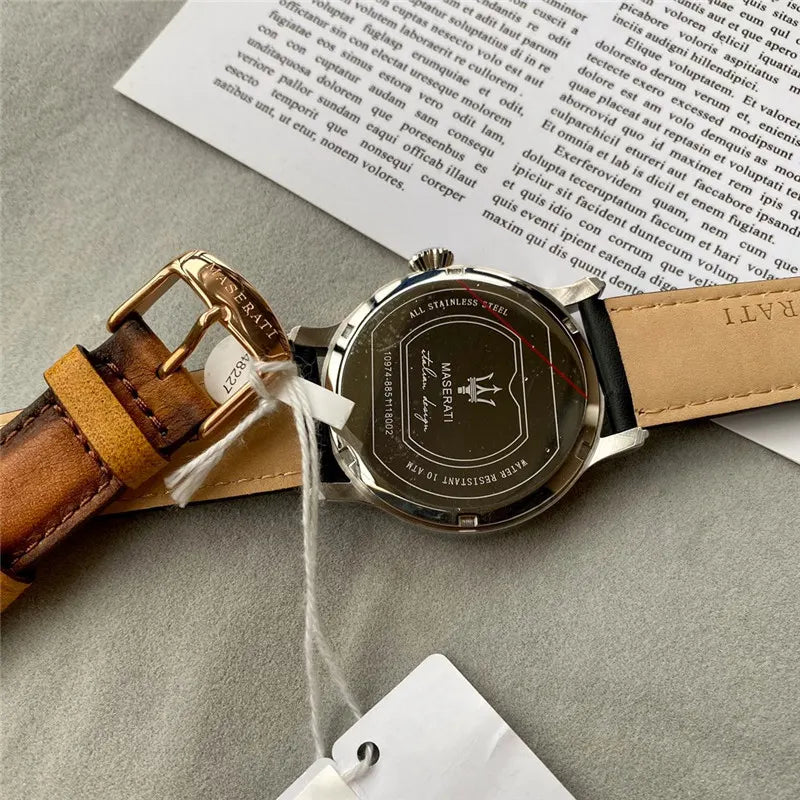 Maserati Blue Leather Rose Gold - Hình 5
