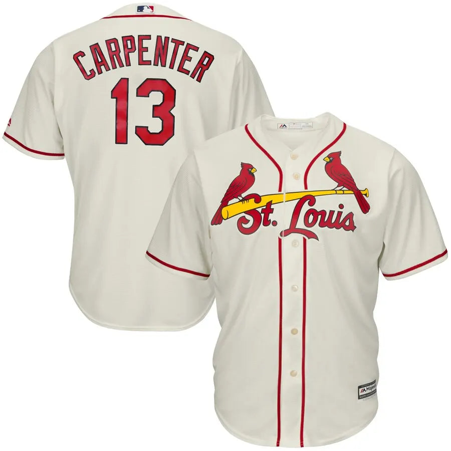 Carpenter Cardinals Cream Jersey
