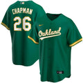 alternate Nike Chapman Athletics Green Jersey