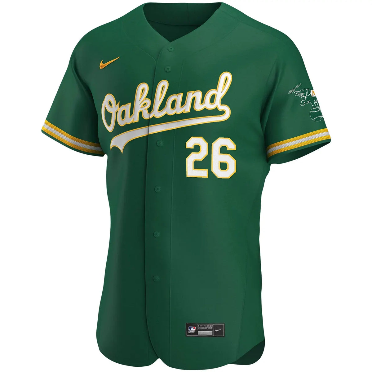 nike Chapman Oakland A's Green Jersey - Hình 3