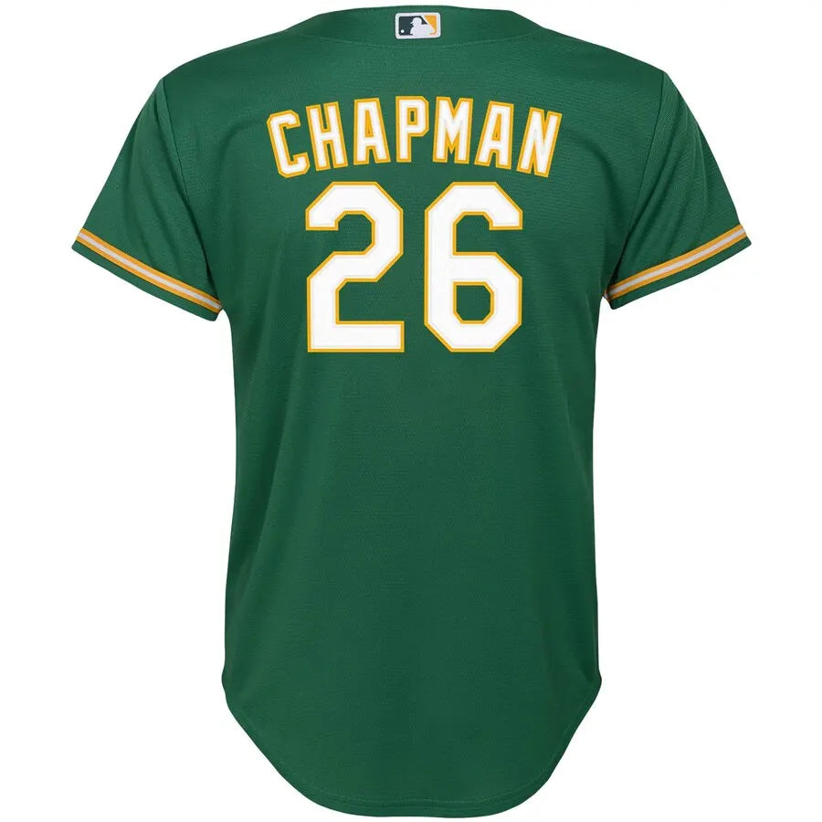 Chapman Oakland A's Green Jersey - Hình 3