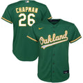 Chapman Oakland A's Green Jersey