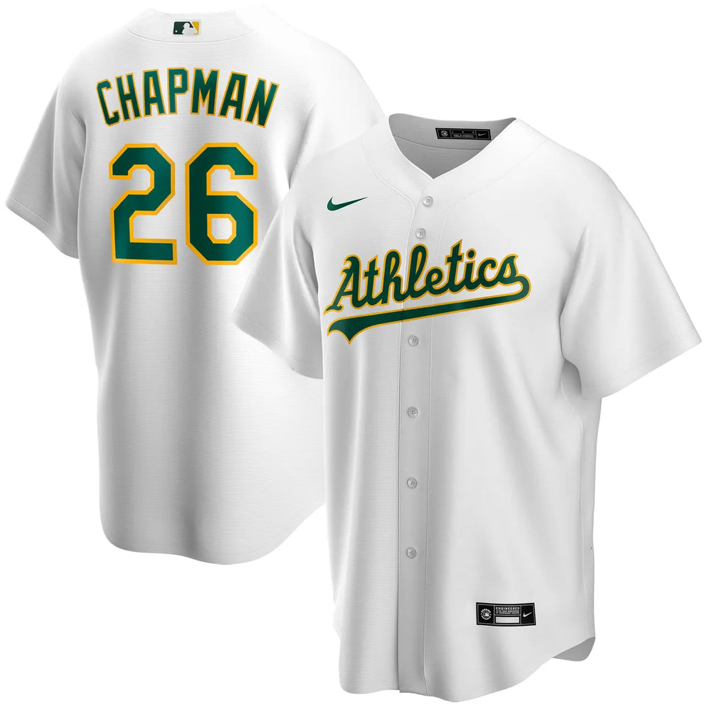 Chapman A's White Jersey - Hình 2