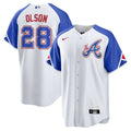 Olson Braves White Jersey nike