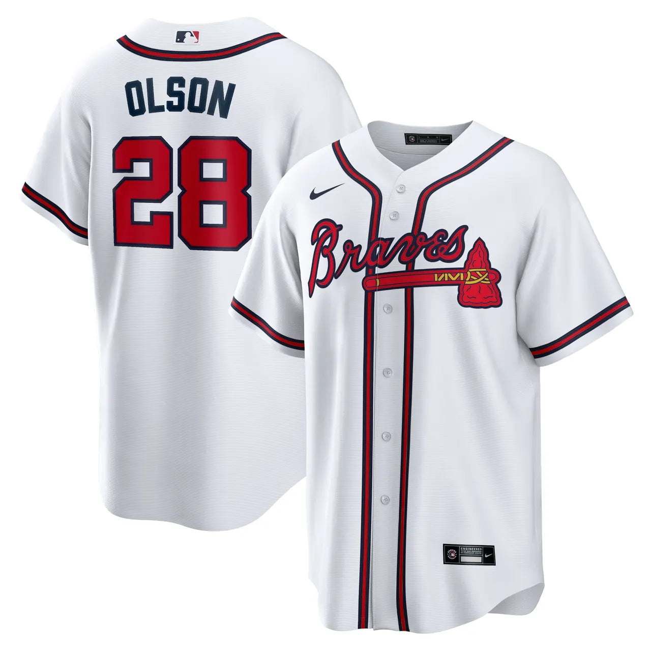Matt Olson Braves Navy Jersey - Hình 11
