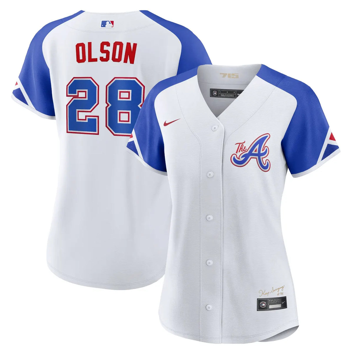 Nike Olson Braves White Jersey - Hình 2
