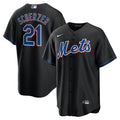 Scherzer Mets Black Jersey