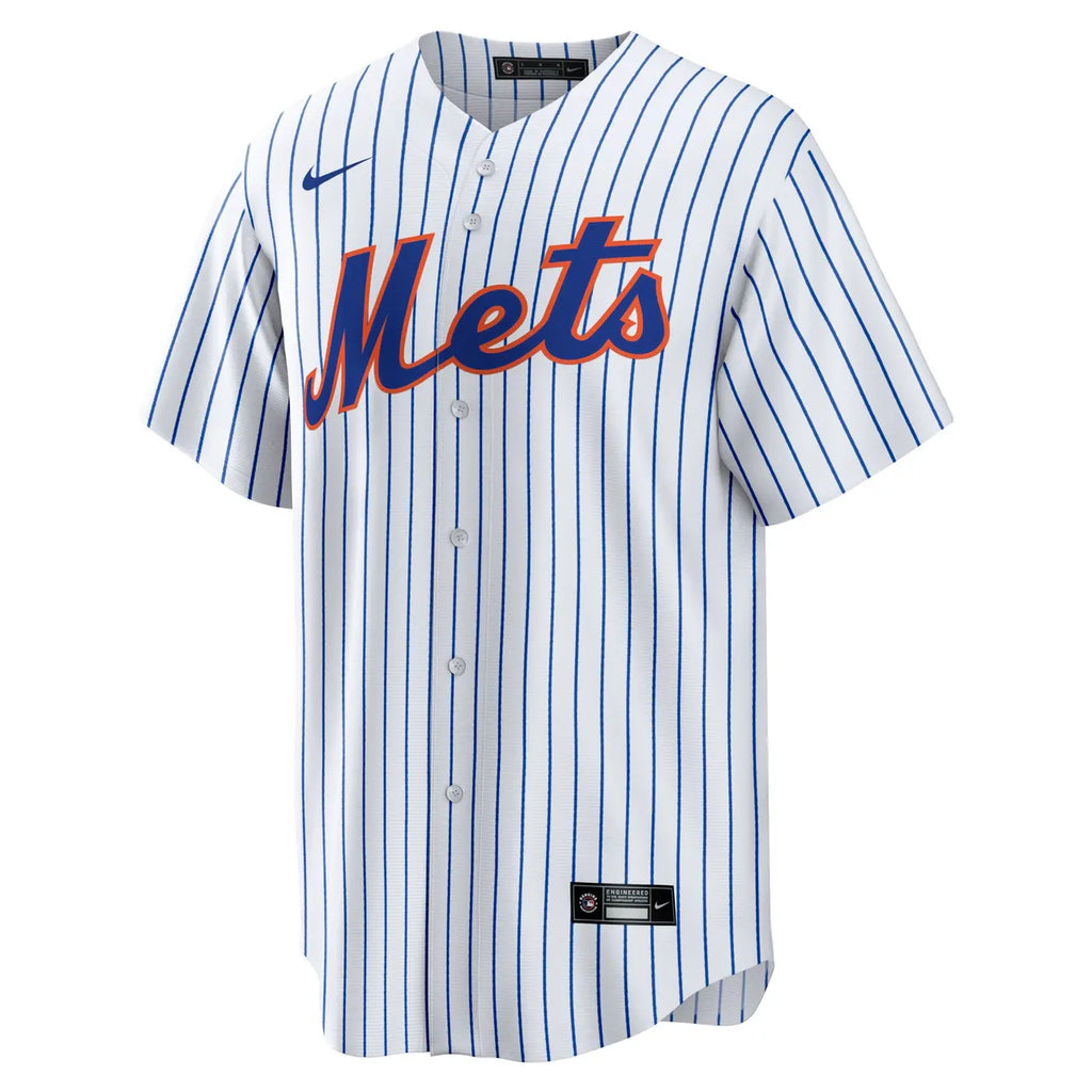 Scherzer Mets Pinstripe Jersey - Hình 3