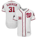 Scherzer Nationals White Jersey majestic