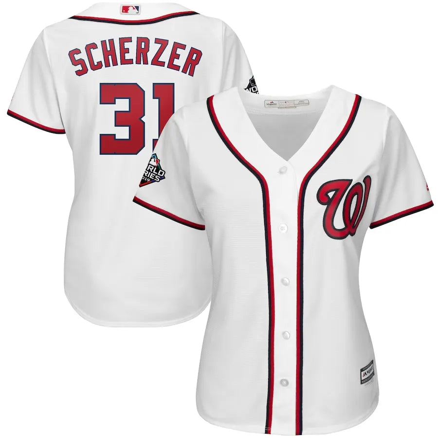 majestic Scherzer Nationals Women's Jersey