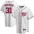 Scherzer Nationals White Jersey