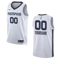 nike personalized Grizzlies White Custom Jersey