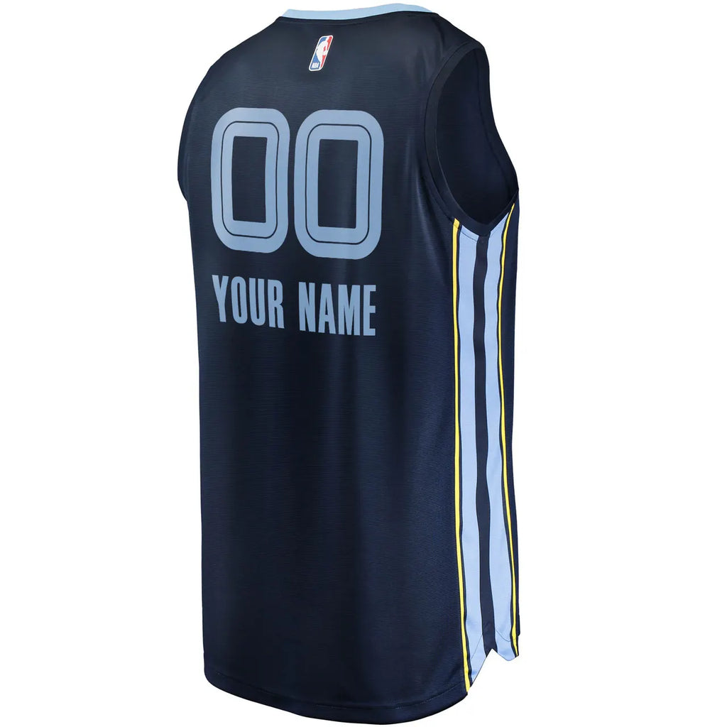 fanatics Grizzlies Navy Custom Jersey - Hình 4