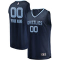 fanatics Grizzlies Navy Custom Jersey