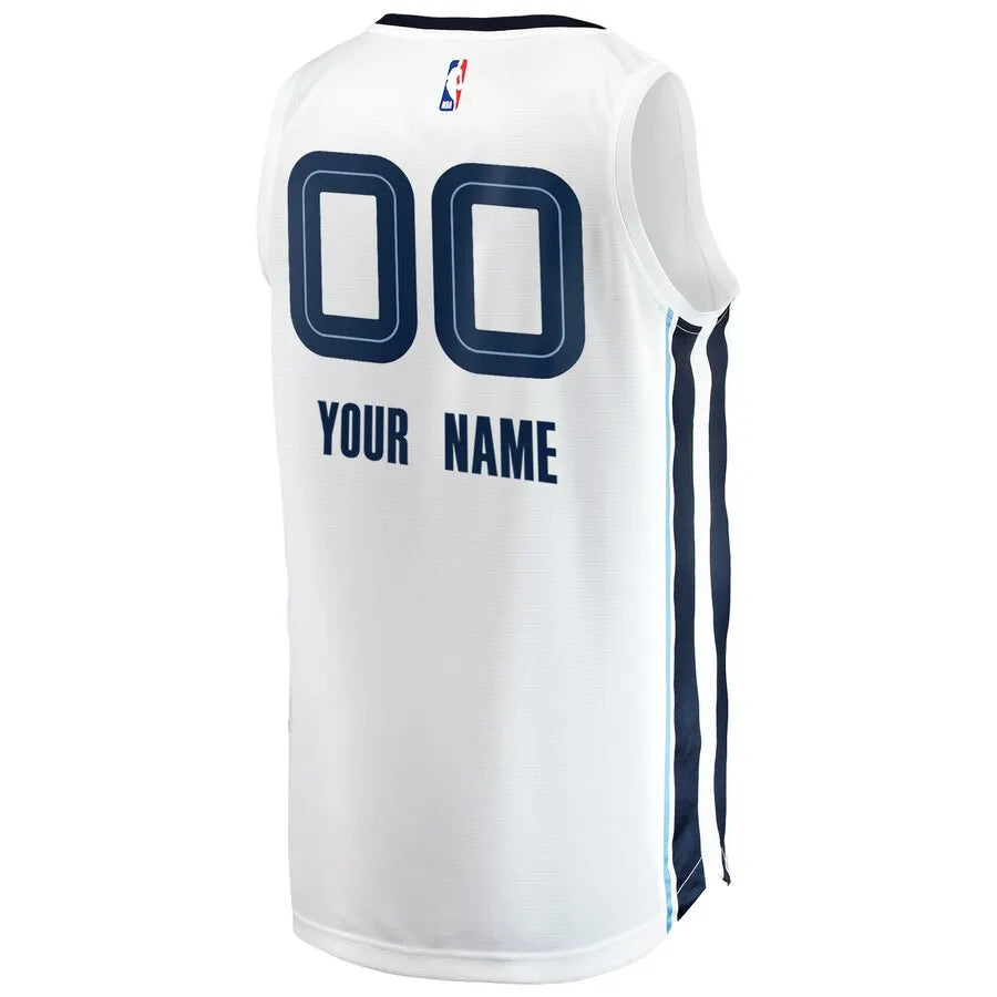 fanatics Grizzlies White Custom Jersey - Hình 3
