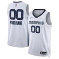 Grizzlies White Custom Jersey nike