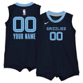 Grizzlies Baby Bodysuit Navy