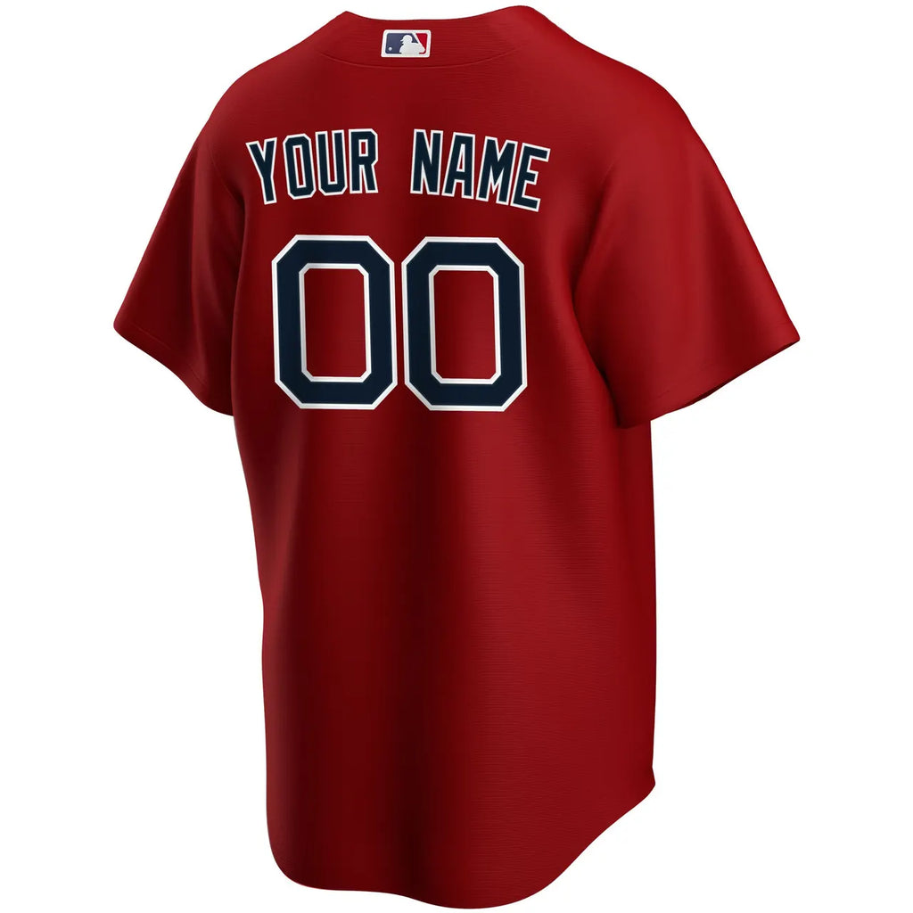 Red Sox Red Custom Jersey - Hình 3