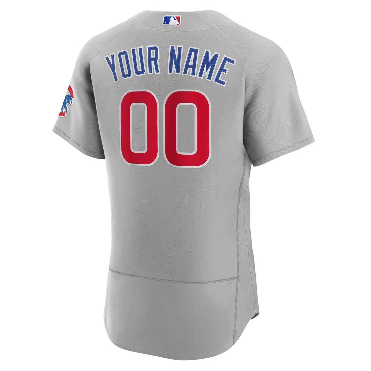 Cubs Gray Road Custom Jersey - Hình 3