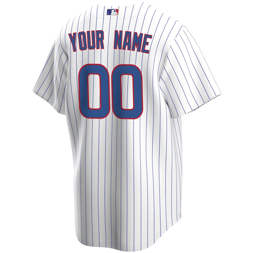Cubs Pinstripe Custom Jersey - Hình 3