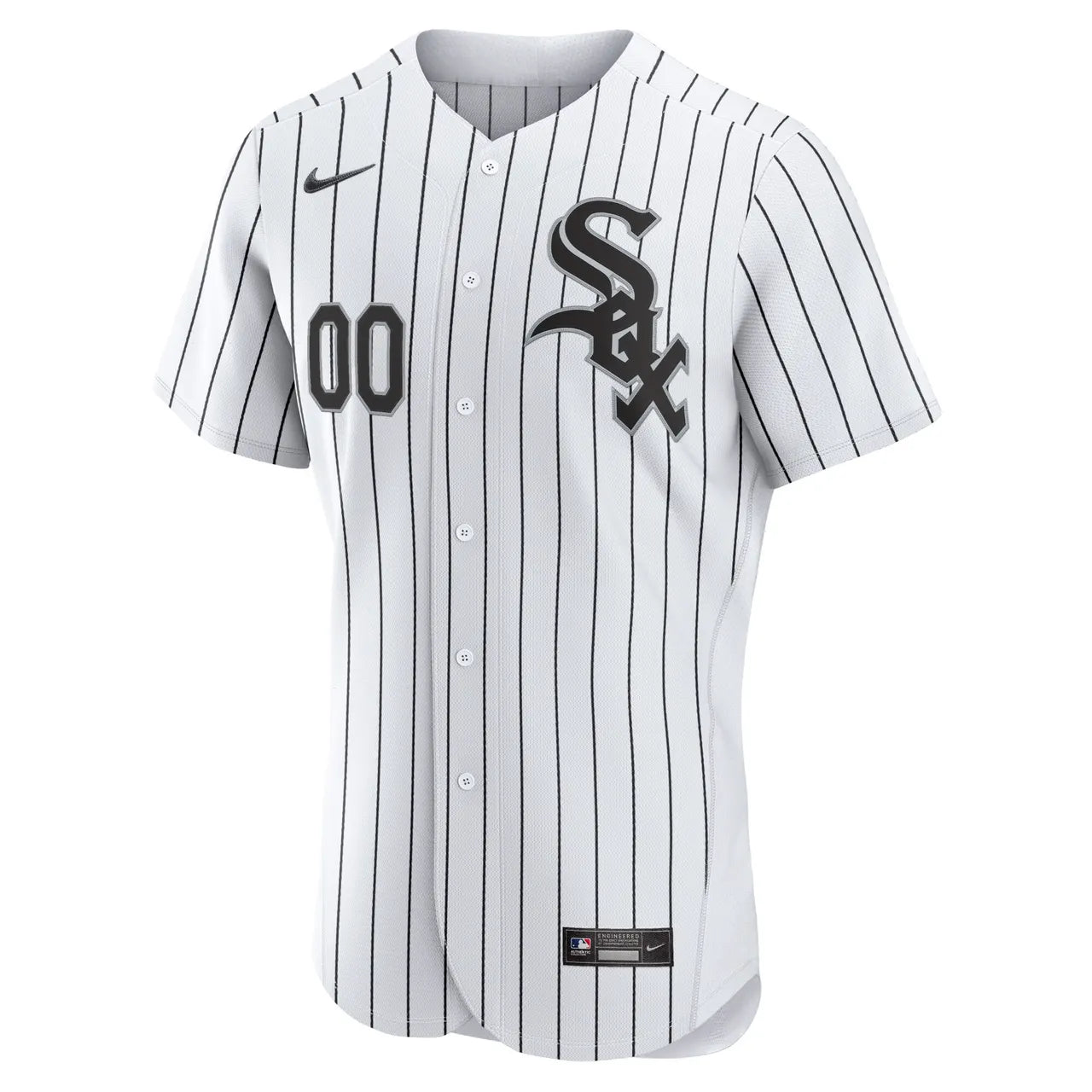 nike personalized White Sox Pinstripe Jersey - Hình 2