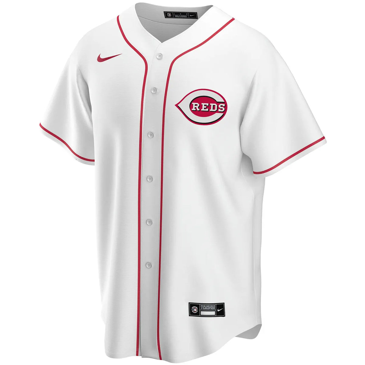 nike Reds Custom White Home Jersey - Hình 2