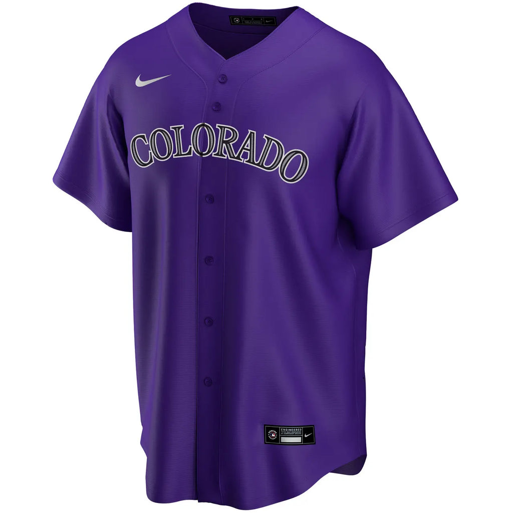 nike Rockies Purple Custom Jersey - Hình 2