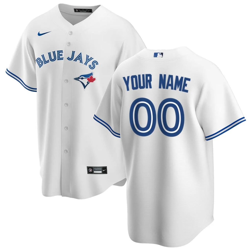nike mlb Blue Jays White Custom Jersey