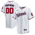 nike Nationals White Replica Custom Jersey