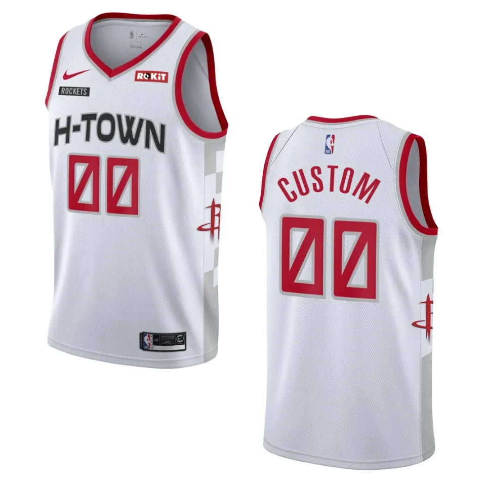 nike Rockets H-Town White Jersey