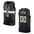 nike Bucks Black Custom Jersey