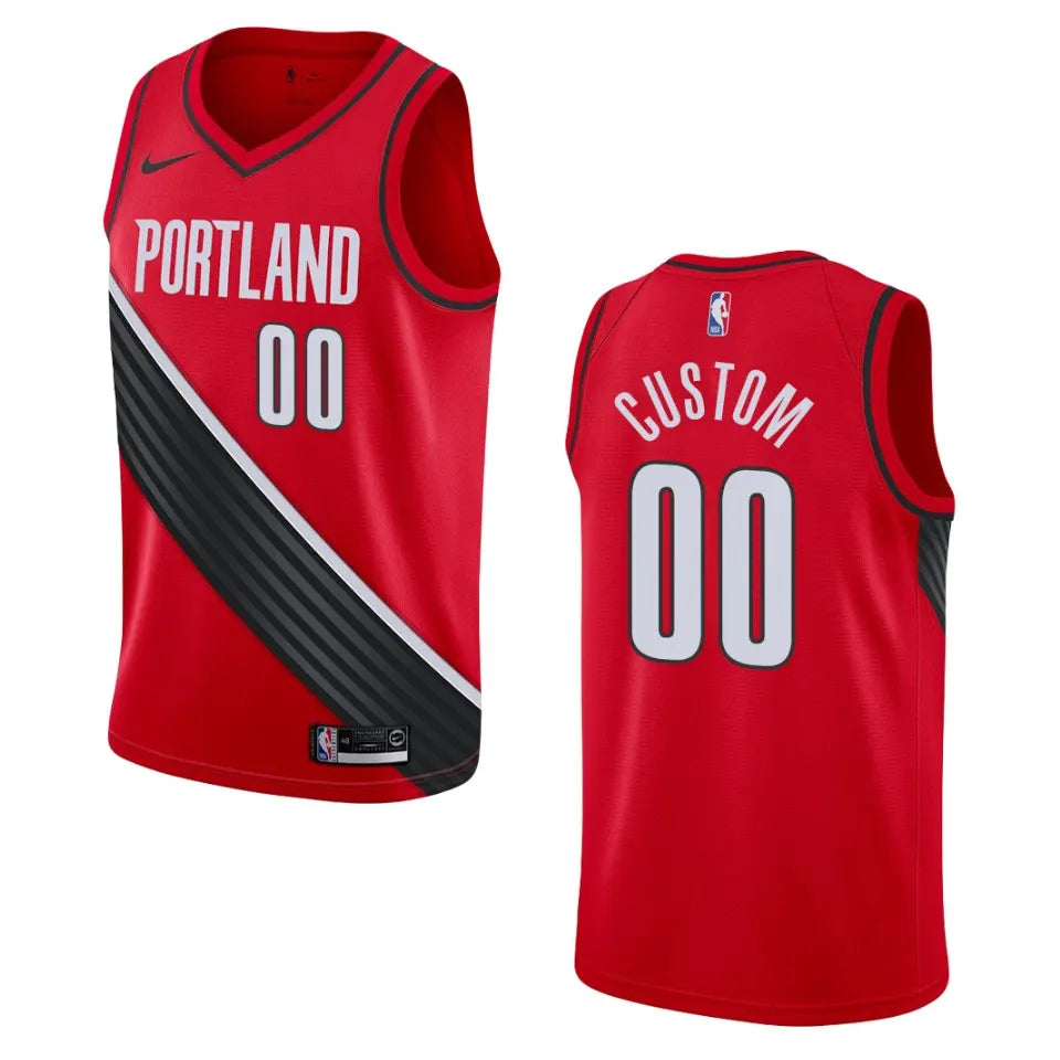 nike Blazers Red Custom Jersey