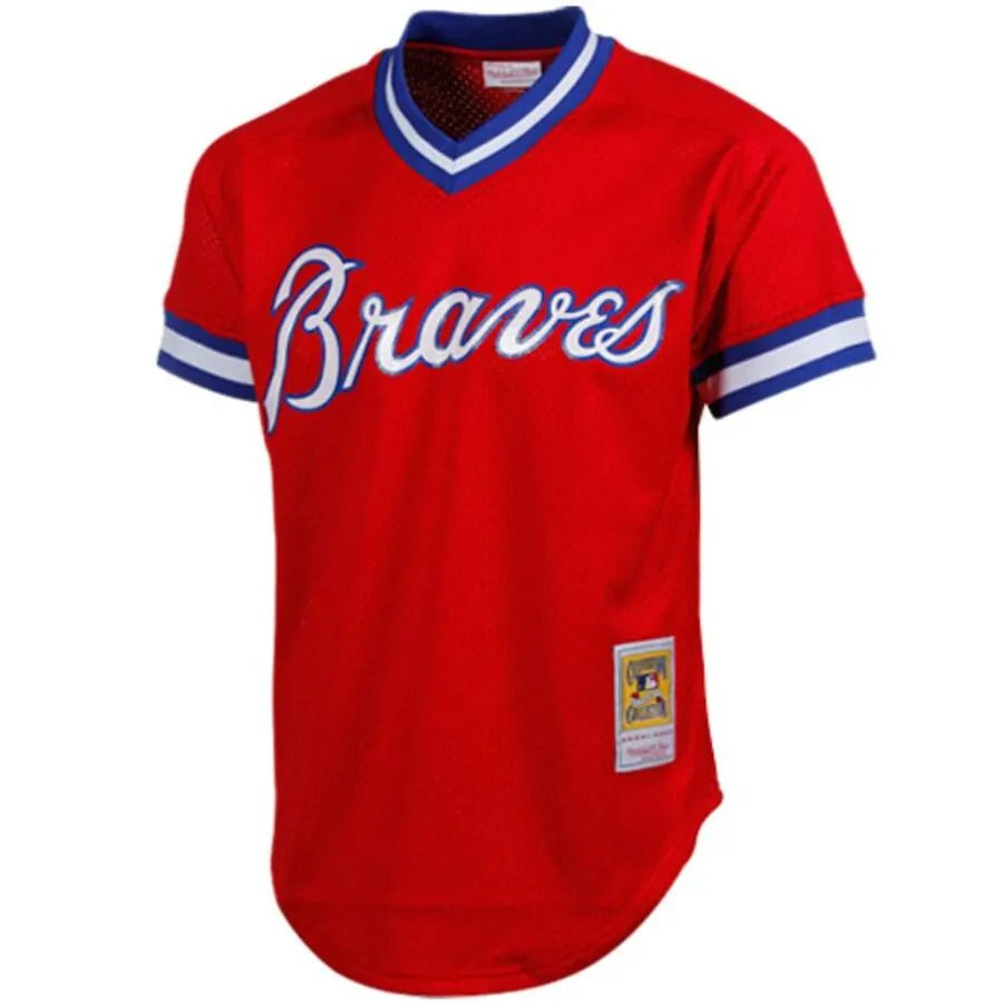 Murphy Braves Red Throwback Jersey - Hình 3