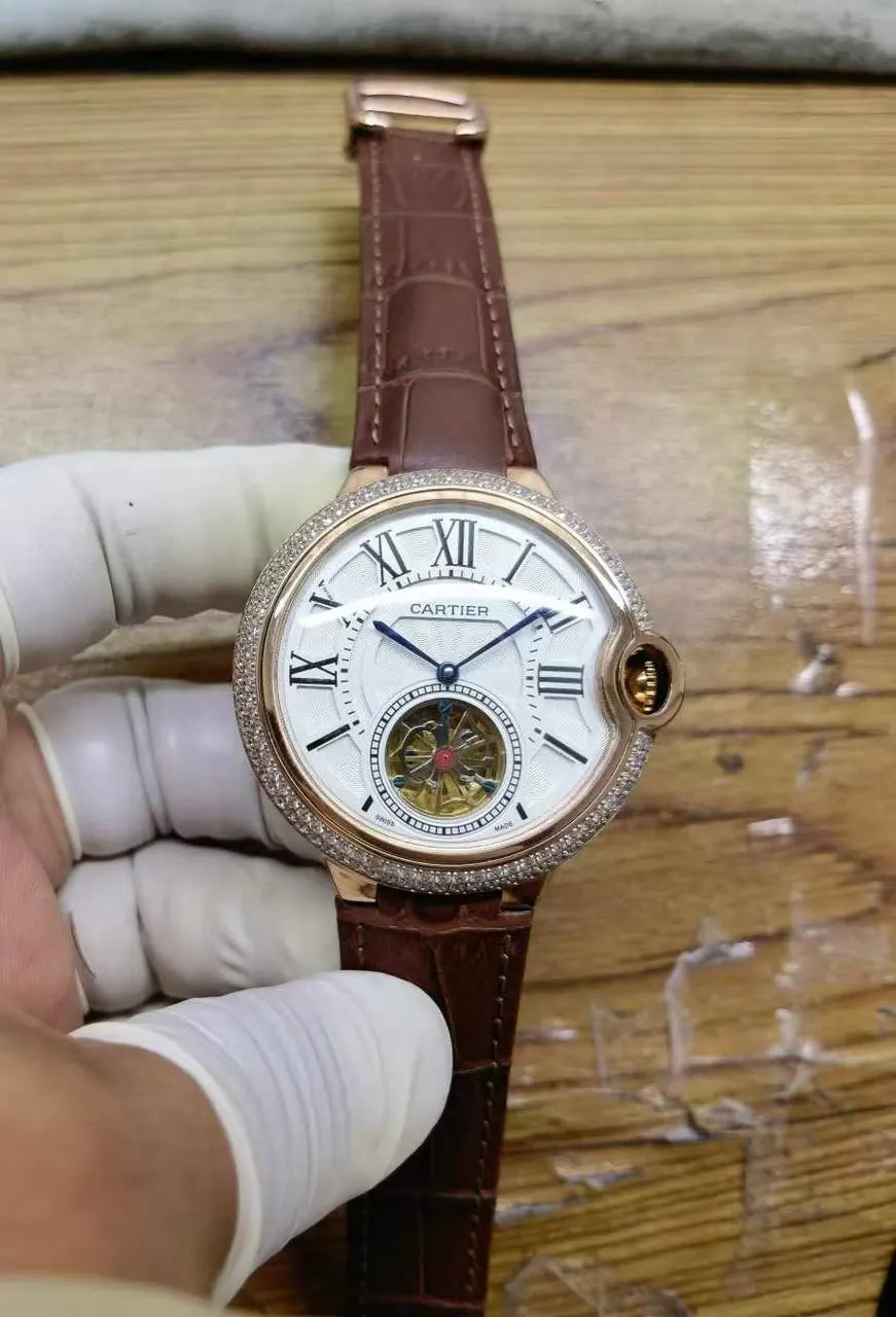 ballon Cartier Rose Gold Tourbillon - Hình 3