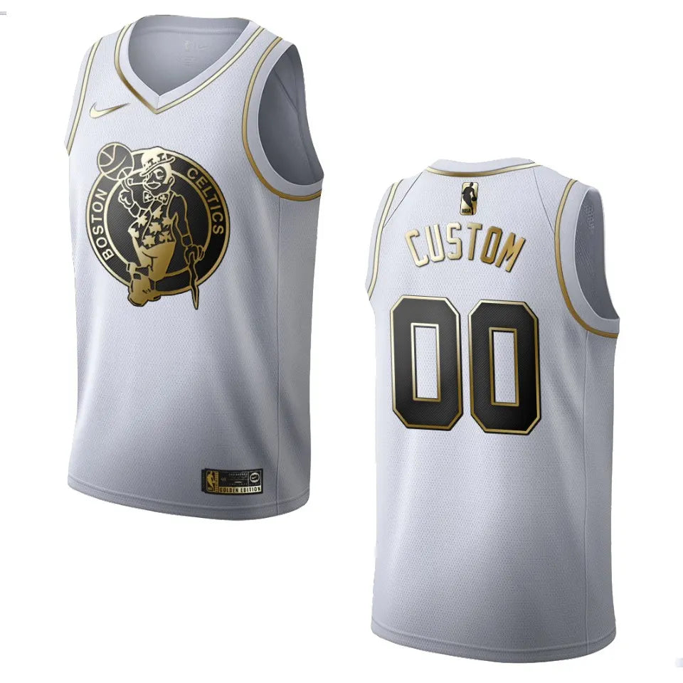 Celtics Custom White Jersey