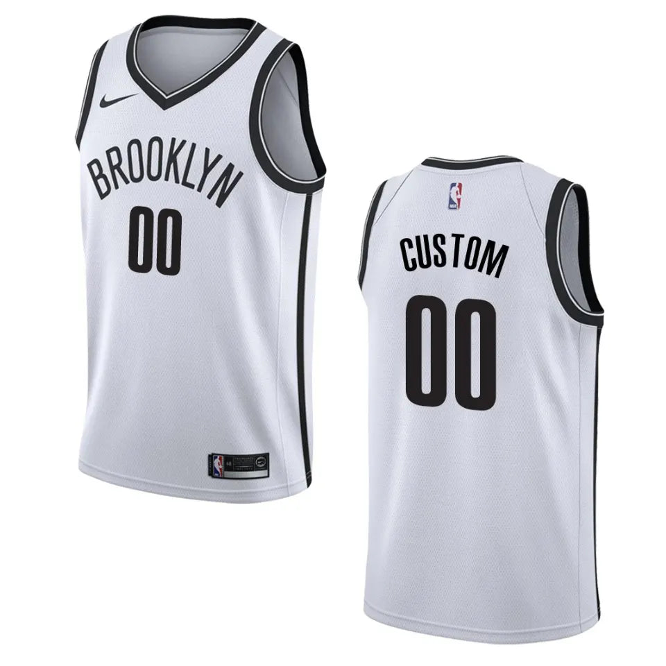 nike Nets White Custom Jersey