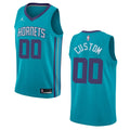 Jordan Hornets Teal Custom Jersey