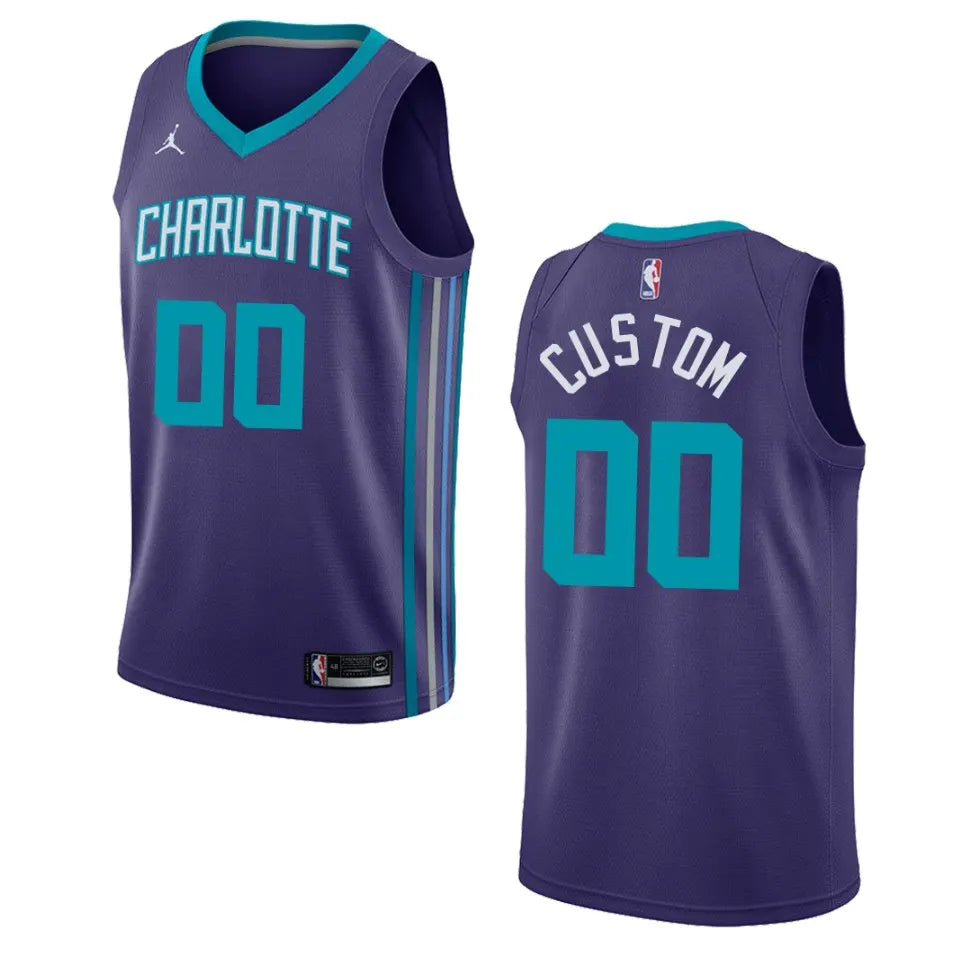 charlotte Jordan Hornets Purple Jersey