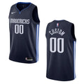 nike Mavericks Navy Custom Jersey