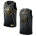 Nuggets Black Gold Custom Jersey