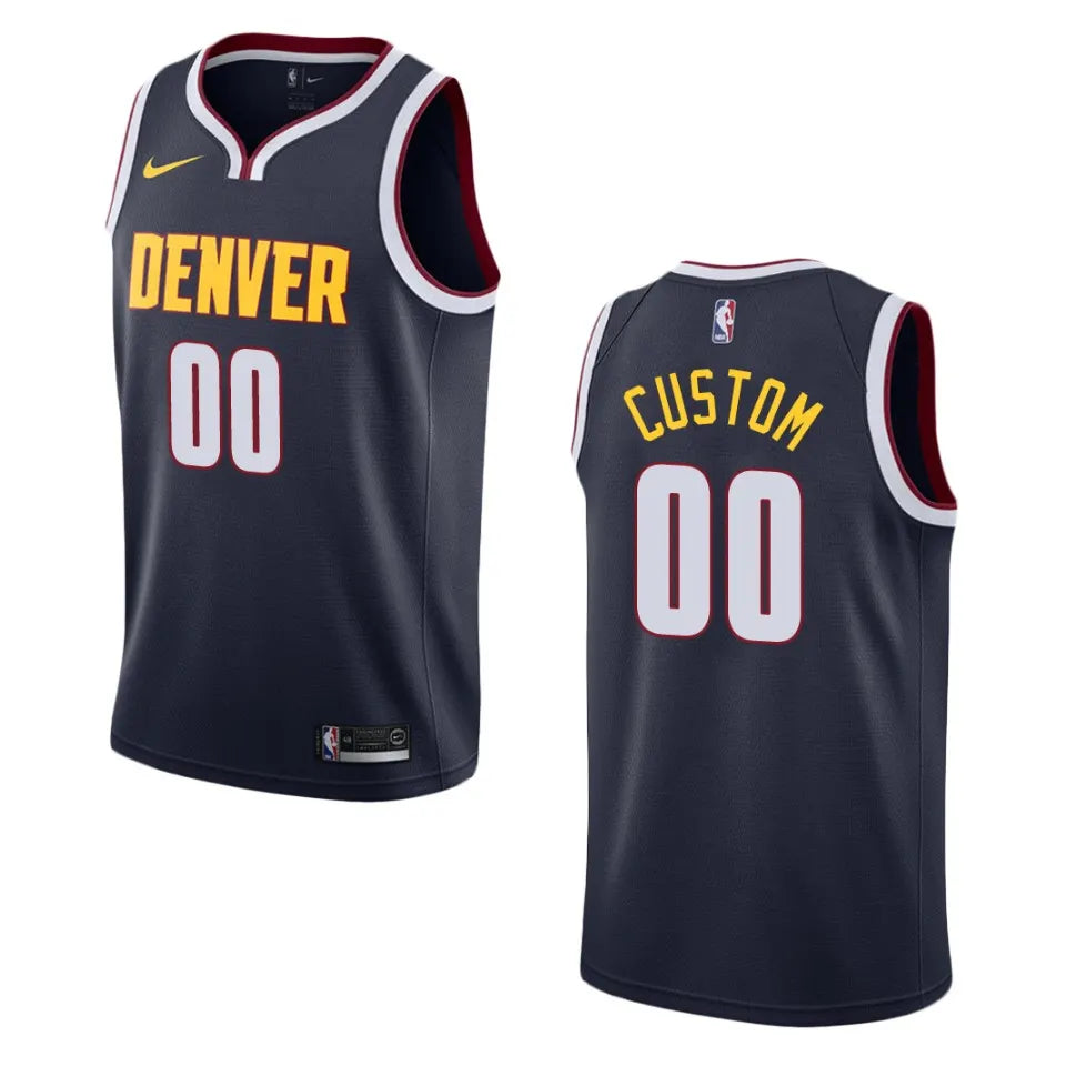 Nuggets Custom Navy Jersey
