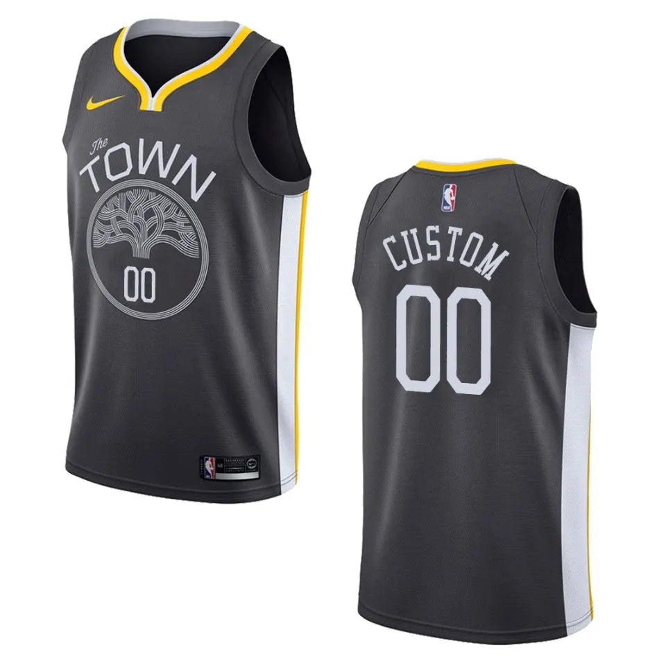 Warriors Custom Gray Jersey