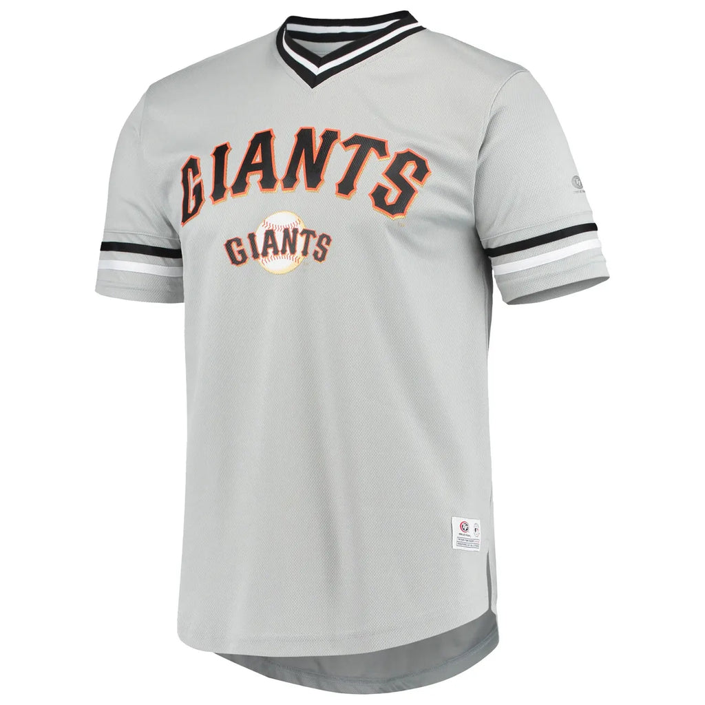 majestic Giants Gray Throwback Jersey - Hình 3