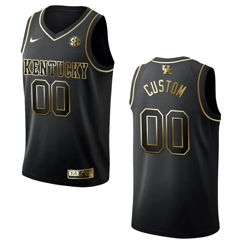 Kentucky Wildcats Black Custom Jersey