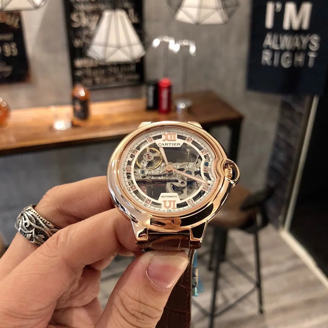 Cartier Skeleton Rose Gold - Hình 3