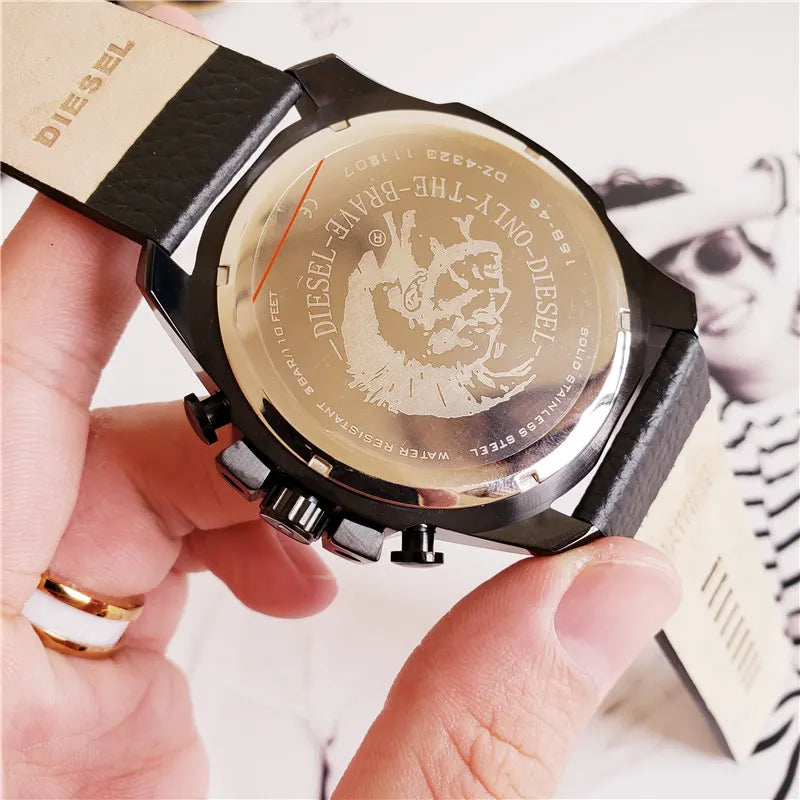 Diesel Orange Dial Leather - Hình 2